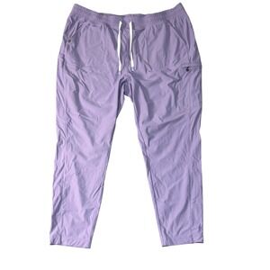 Embrace Scrub Pants Lilac Purple Womens 3XL Style 2902 Nylon Spandex Cargo